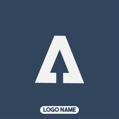 Letter A logo design with modern concept.