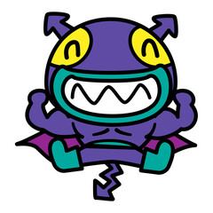 ばい菌　菌　細菌　ウィルス　イラスト素材　