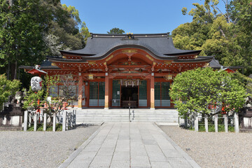 Fototapeta premium 長岡天満宮 拝殿 京都府長岡京市
