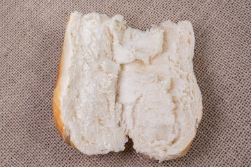 Macro detail of french bread