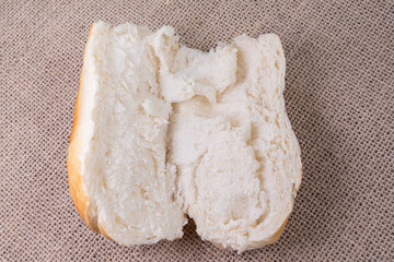 Macro detail of french bread
