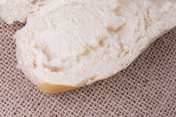 Macro detail of french bread