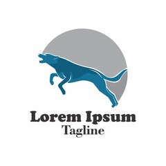 logo dog illustration