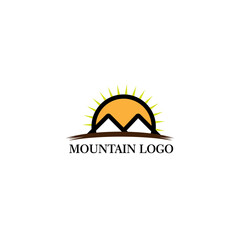 mountain logo vector illustration conept, icon, element, and template for company