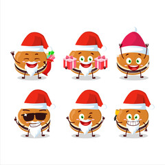 Santa Claus emoticons with dorayaki cartoon character