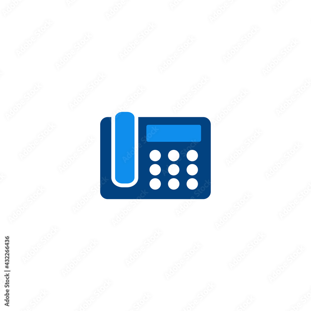 Poster telephone flat icon for computer, web and mobile app