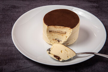 chocolate pie on plate
