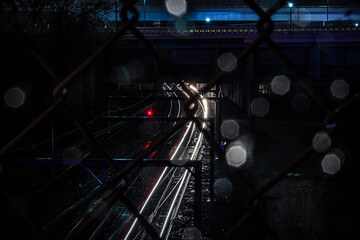 Long exposure - train at night