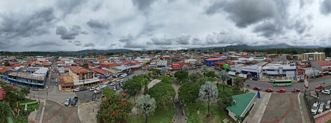 Aerial View of Perez Zeledon, San Isidro del General, Costa Rica