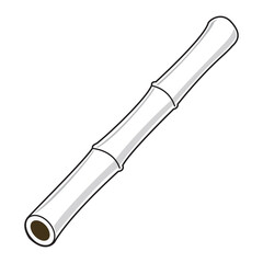 bamboo line vector illustration