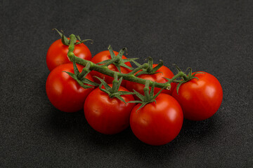 Fresh ripe cherry tomato branch