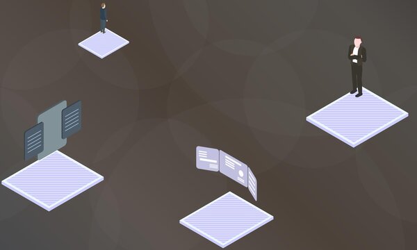 Black box concept on abstract design