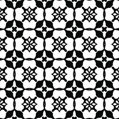  Geometric vector pattern with Black and white colors. Seamless abstract ornament for wallpapers and backgrounds.