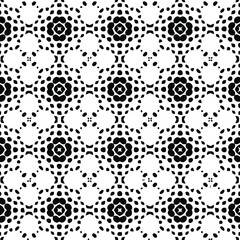  Geometric vector pattern with Black and white colors. Seamless abstract ornament for wallpapers and backgrounds.