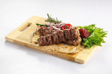 Lamb kebab shashlik minced meat