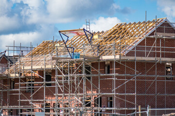 Construction site with machinery