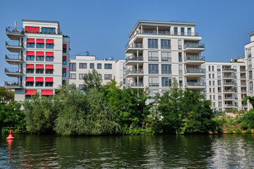 New housing project at the river Spree in Berlin, Germany