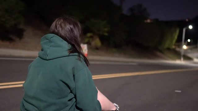 girl thinks about life and looks out at view