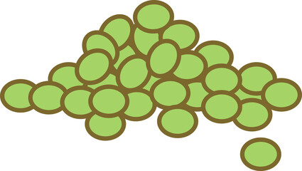 枝豆のイラスト素材