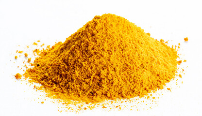 curcuma in a bunch isolated white background