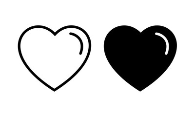 Heart  icons, love icon vector illustration