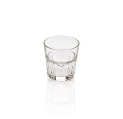 Empty glass isolated on a white background.