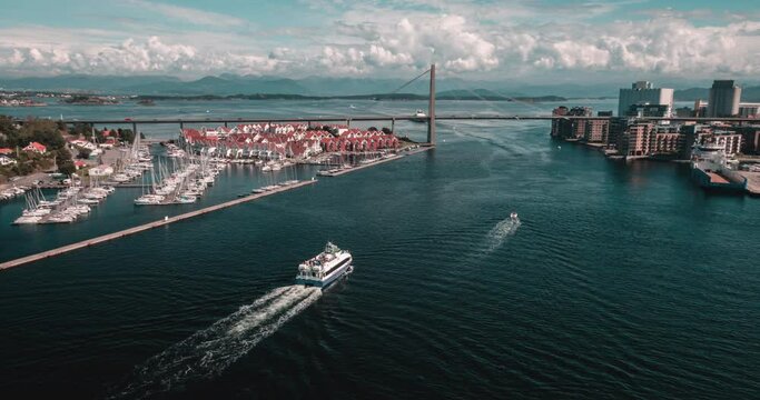 Norway Stavanger Harbour Ferry Bridge