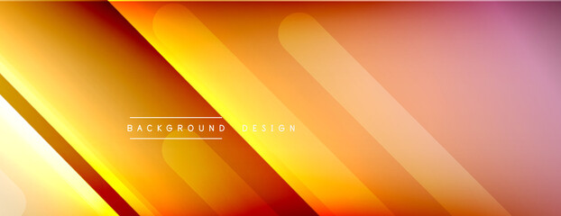 Dynamic lines abstract background. 3D shadow effects and fluid gradients. Modern overlapping forms