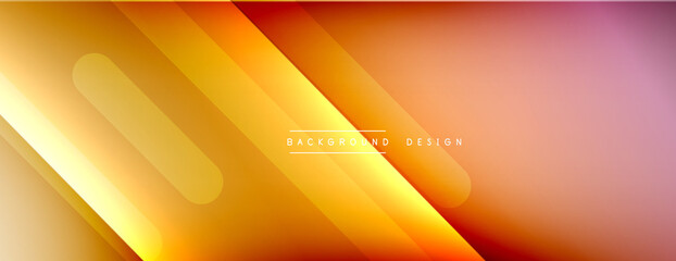 Dynamic lines abstract background. 3D shadow effects and fluid gradients. Modern overlapping forms