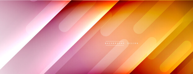 Dynamic lines abstract background. 3D shadow effects and fluid gradients. Modern overlapping forms