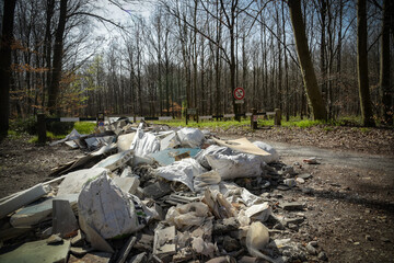 Pollution in the forest