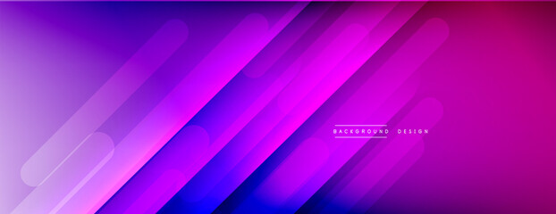 Dynamic lines abstract background. 3D shadow effects and fluid gradients. Modern overlapping forms