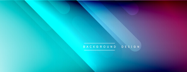 Fototapeta premium Dynamic lines abstract background. 3D shadow effects and fluid gradients. Modern overlapping forms