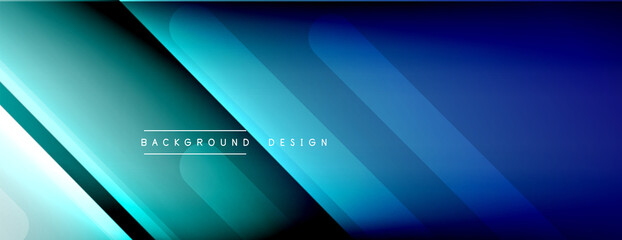 Dynamic lines abstract background. 3D shadow effects and fluid gradients. Modern overlapping forms