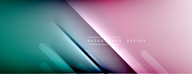 Dynamic lines abstract background. 3D shadow effects and fluid gradients. Modern overlapping forms