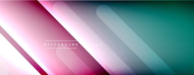Dynamic lines abstract background. 3D shadow effects and fluid gradients. Modern overlapping forms