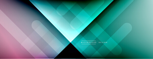 Obraz premium Dynamic lines abstract background. 3D shadow effects and fluid gradients. Modern overlapping forms