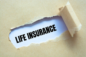 Text sign showing LIFE INSURANCE