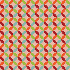 Colorful seamless geometric pattern background. Abstract design.