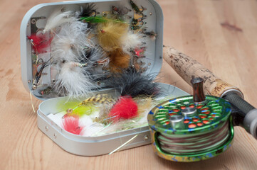 Popular outdoor sports fishing classifications. / Fly Fishing / The most difficult to muster compared to spinning, bait-casting , or pole fishing, a class of its own