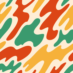 Abstract seamless pattern bundle with natural shapes, random freehand matisse wallpaper collection. Trendy fashion background includes modern minimalist art. Vector stock illustration collection..