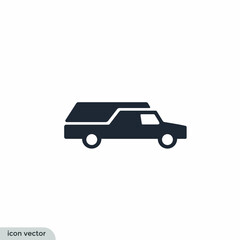 hearse icon illustration