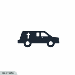 hearse icon car symbol