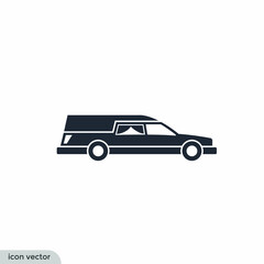 hearse icon car symbol