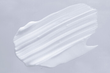 White Cosmetic Cream Isolated on Background