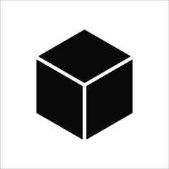 box delivery icon. vector illustration on white background. color editable