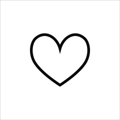 Romantic Heart Icon vector flat design in trendy style for Marriage Celebration on white background