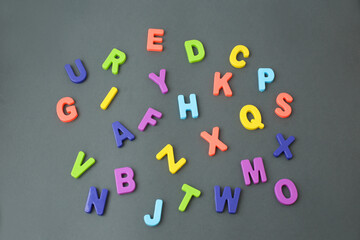 .Colored, magnetic letters