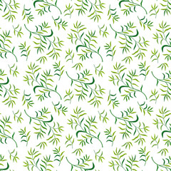 Collection of natural herbs, grass and branch.