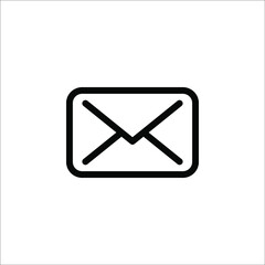 Envelope mail icon stock vector illustration on white background. Message icon. color editable eps 10
